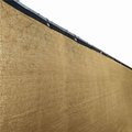 Tepee Supplies 6 x 50 ft. Fence Privacy Screen Mesh Fabric with Grommets; Beige TE882144